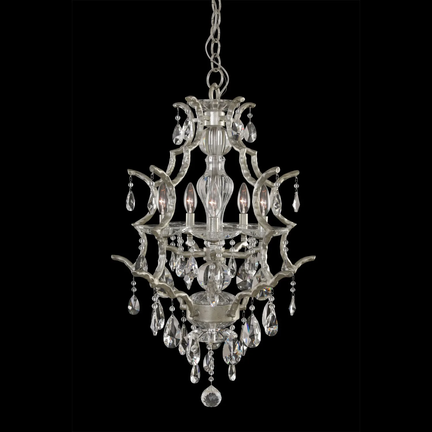 Shorecrest Five Light Lantern in Sliver Dollar
