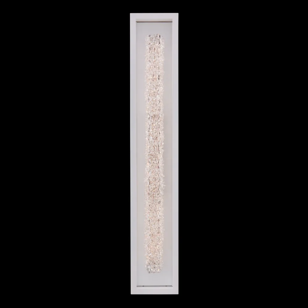 Lina Esterno 38" Matte White Outdoor Wall Sconce
