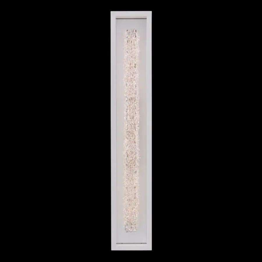 Lina Esterno 38" Matte White Outdoor Wall Sconce