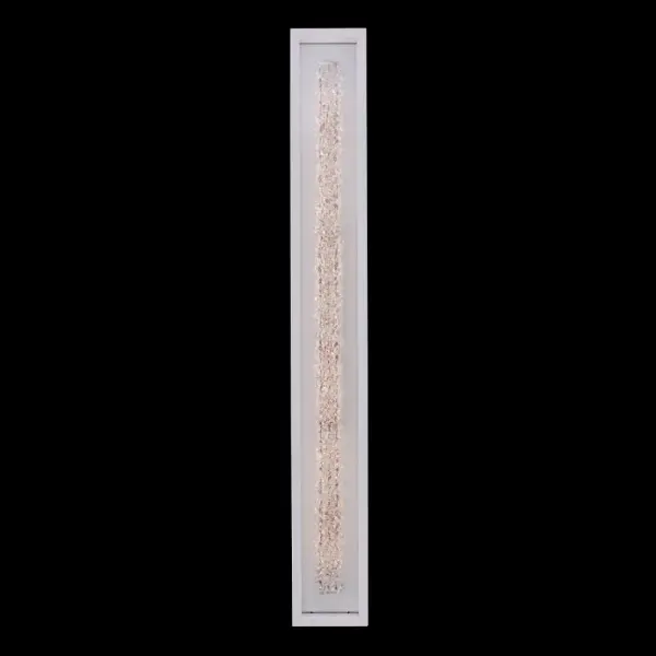 The Lina Esterno combines modern design with luxury crystal detailing in a weather-resistant outdoor fixture. At 51 inches tall, this statement piece features Allegri's signature Firenze crystal encased in durable stainless steel with a matte white finish, perfect for grand entrances and outdoor entertaining spaces.
