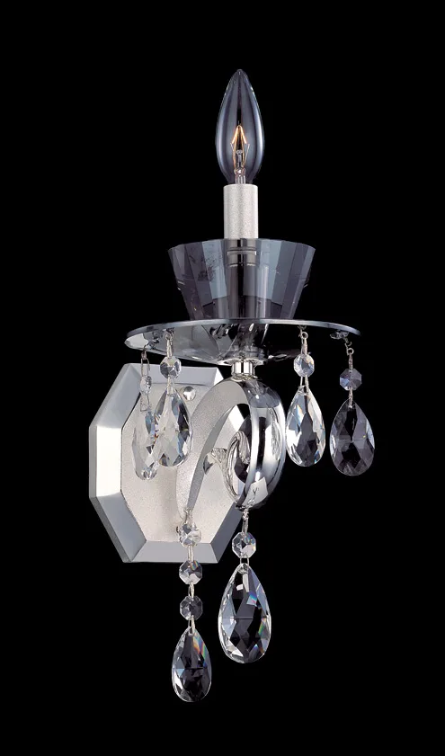 Locatelli One Light Wall Bracket in Silver