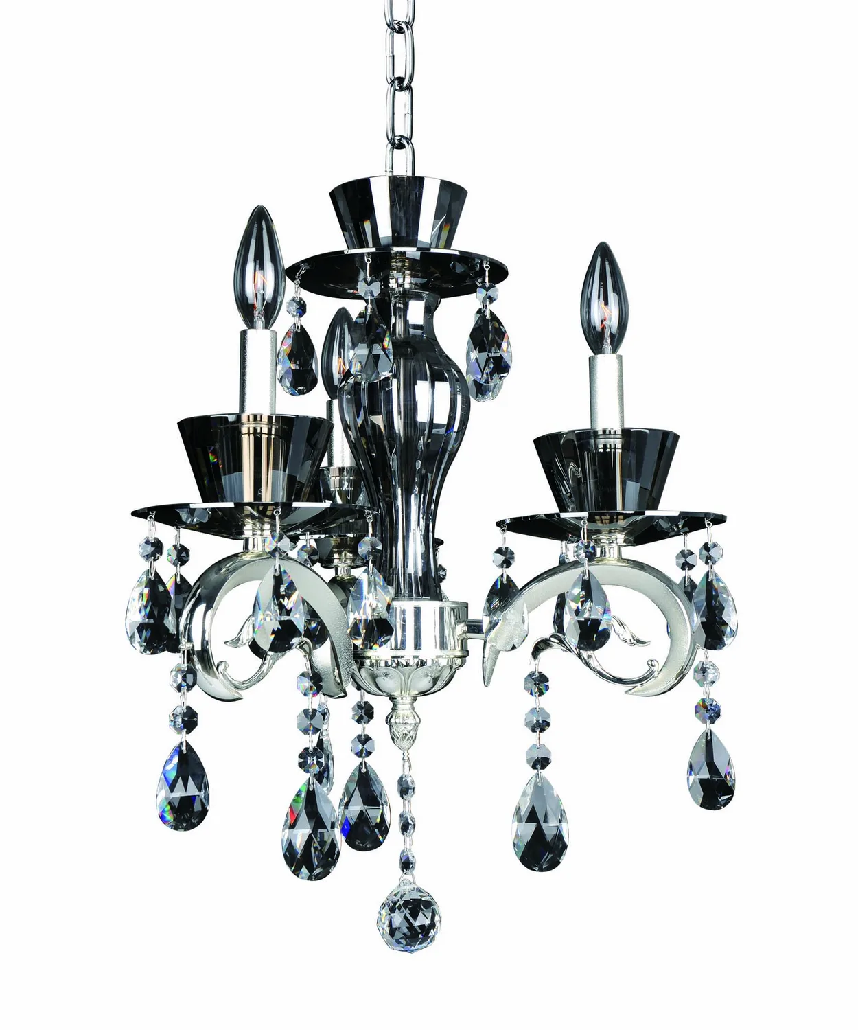 Locatelli Three Light Chandelier in Silver