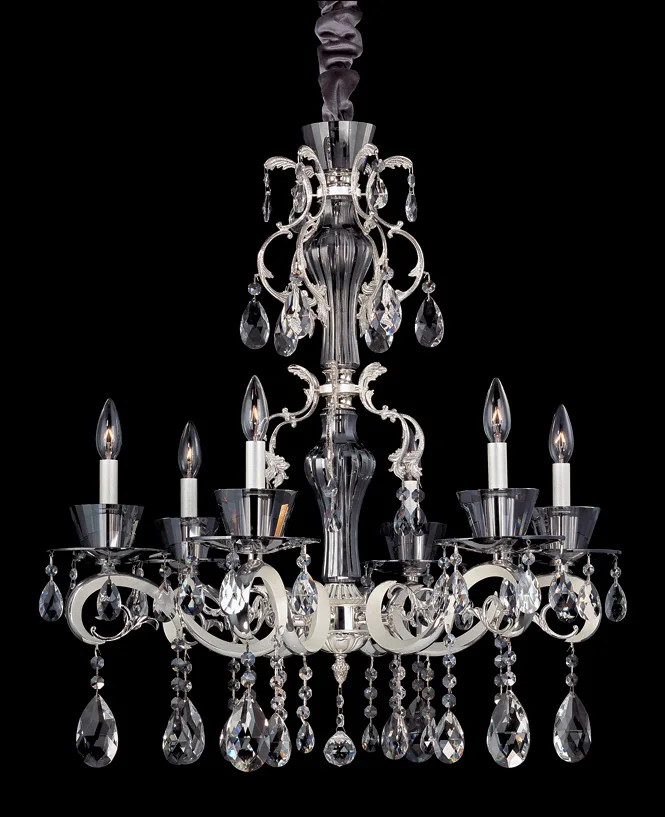 Locatelli Six Light Chandelier in Silver