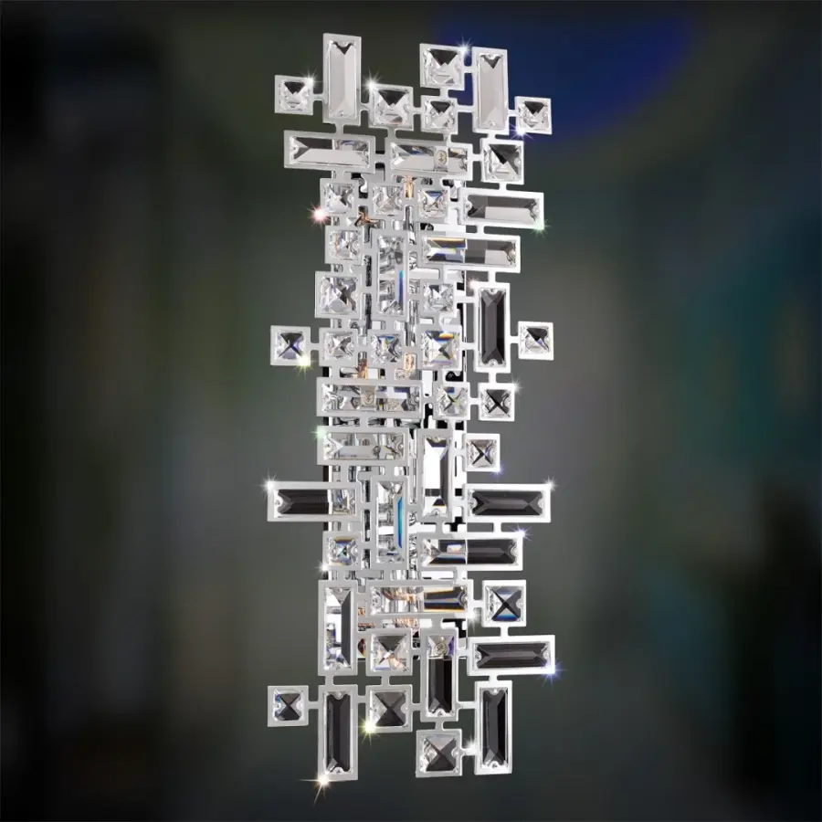 Vermeer 4-Light Wall Bracket in Polished Chrome
