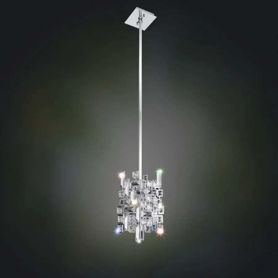 Vermeer 1 Light Mini Pendant in Polished Chrome