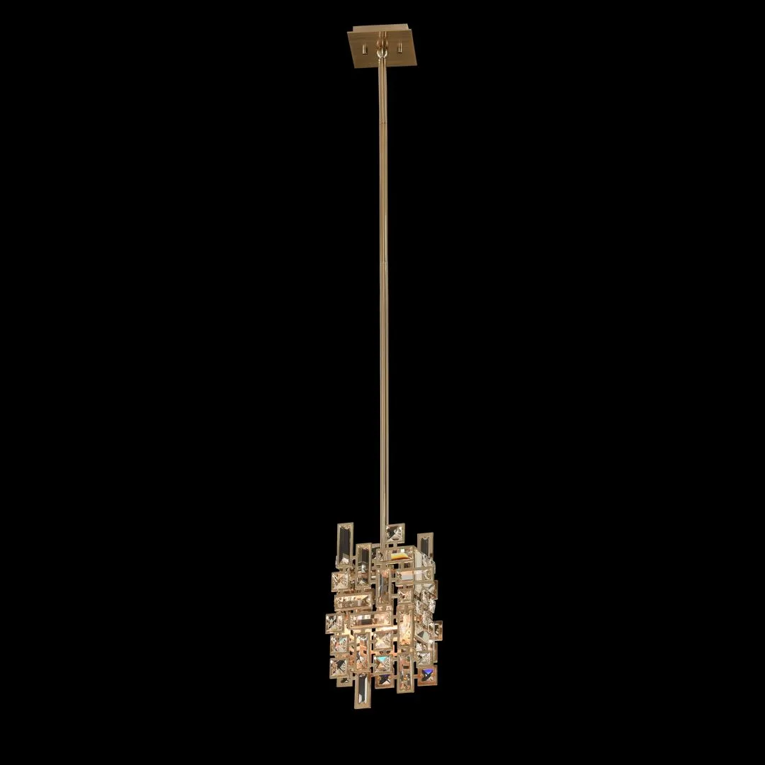 Vermeer 1 Light Mini Pendant in Brushed Champagne Gold