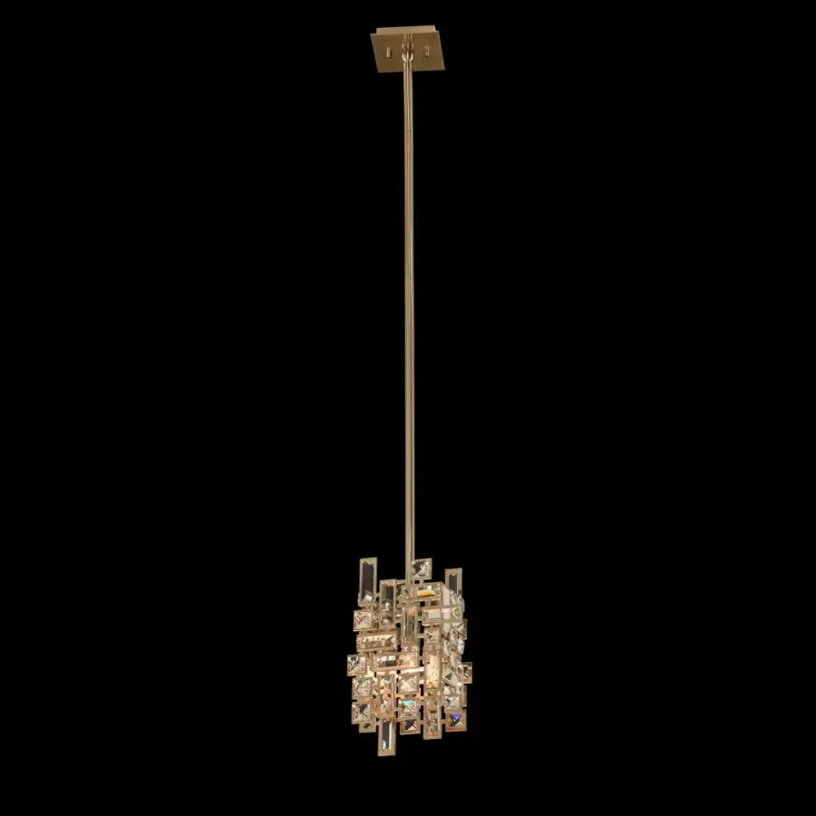 Vermeer 1 Light Mini Pendant in Brushed Champagne Gold