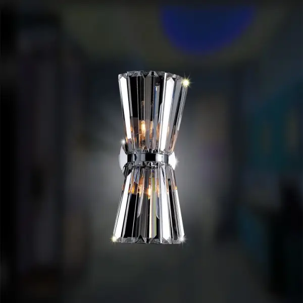 Armanno 2-Light Wall Sconce in Polished Chrome