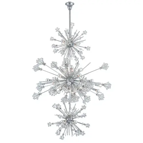Constellation 50-Light 3-Tier Crystal Chandelier