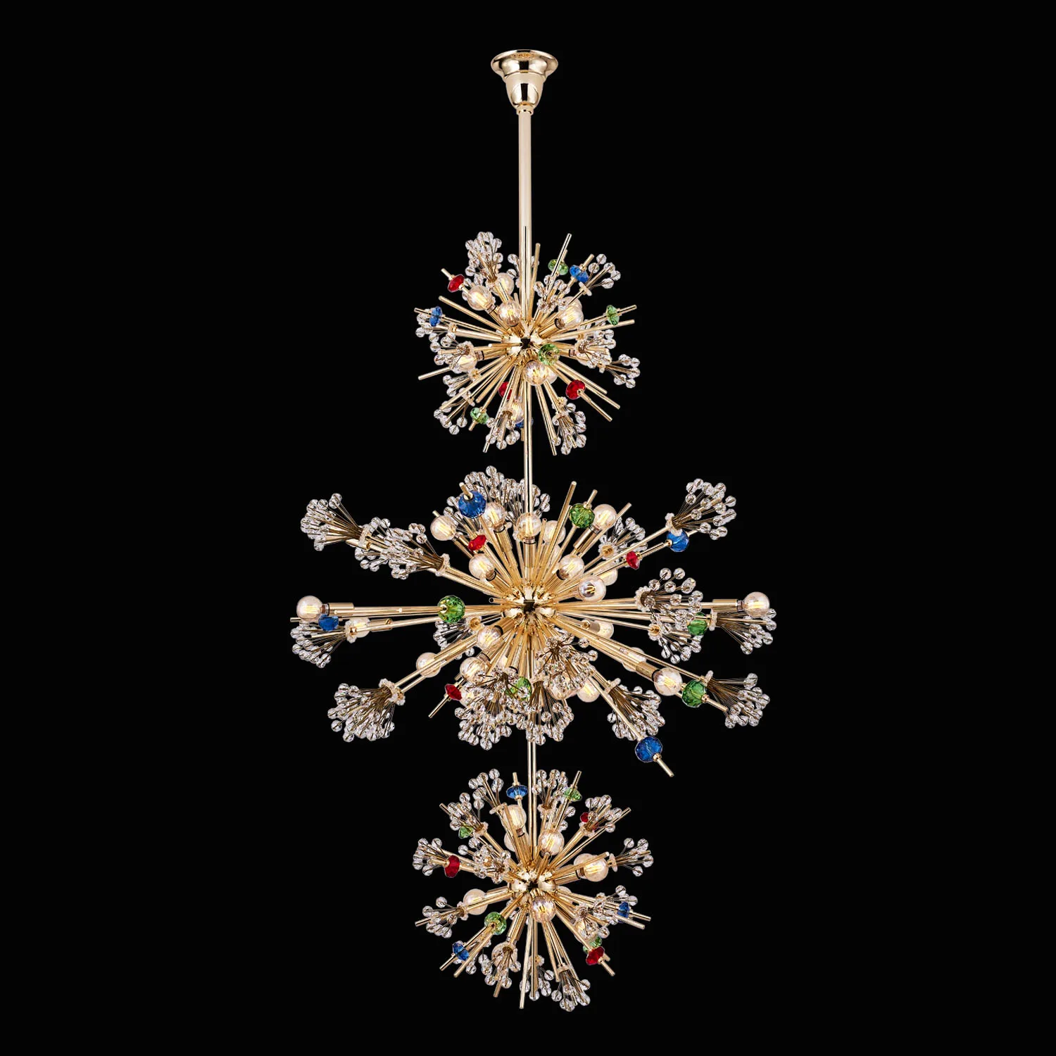 Constellation Colorata 50-Light Three-Tier Chandelier