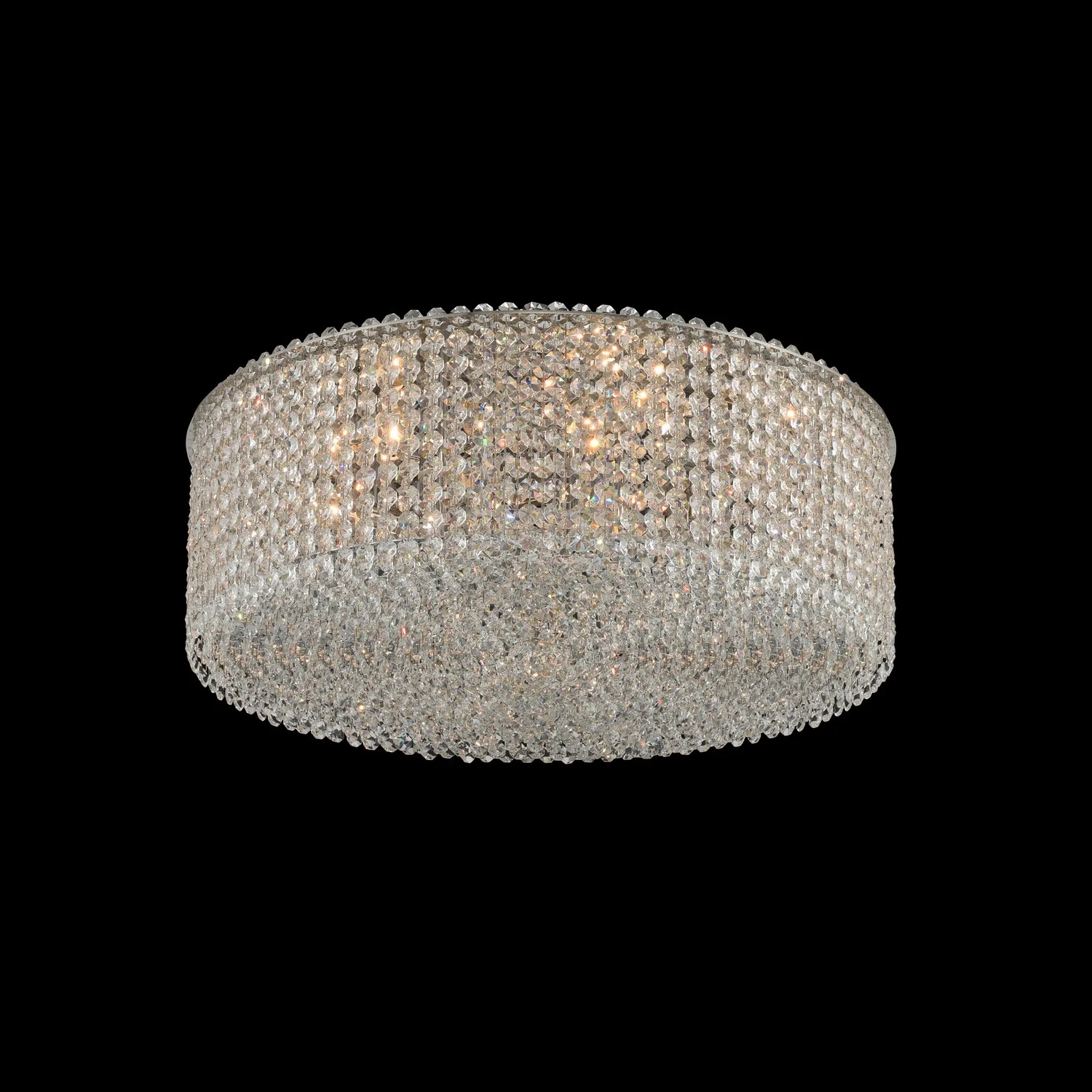 Milieu Metro Eight Light Flush Mount in Chrome