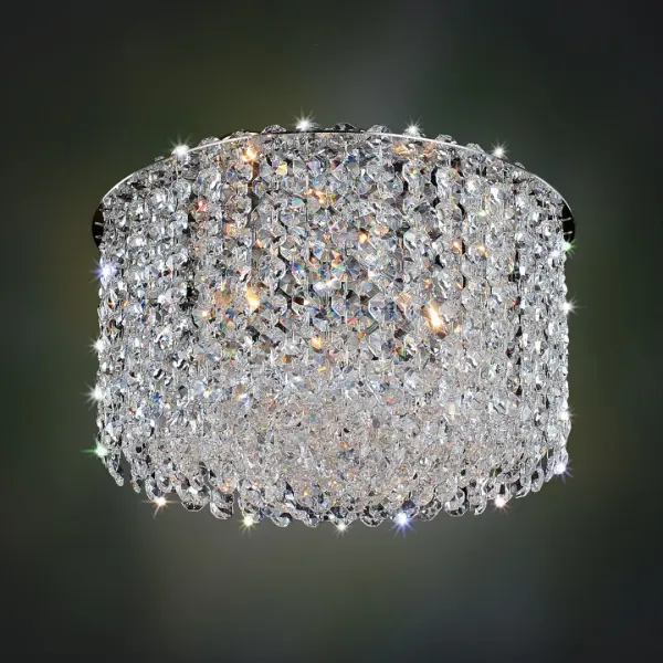 Milieu Metro 3-Light Flush Mount in Polished Chrome