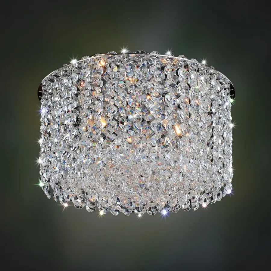 Milieu Metro 3-Light Flush Mount in Polished Chrome