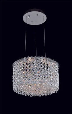 Milieu Metro Two Light Pendant in Chrome