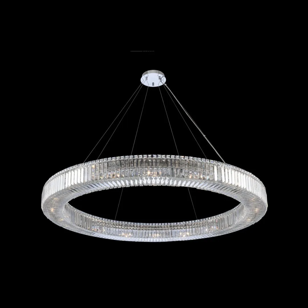 Rondelle 60 Inch Crystal Pendant