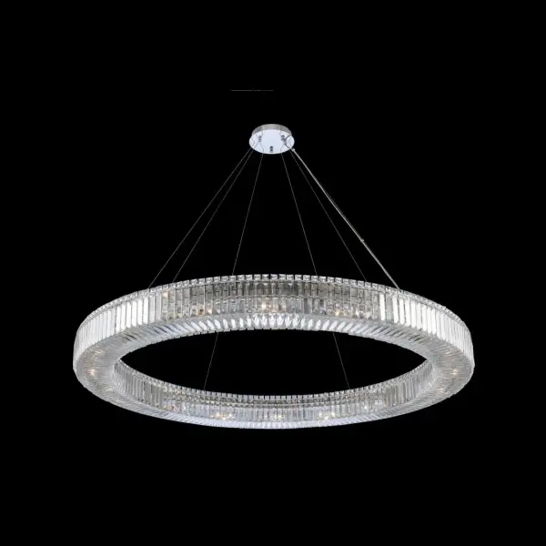 Rondelle 60 Inch Crystal Pendant
