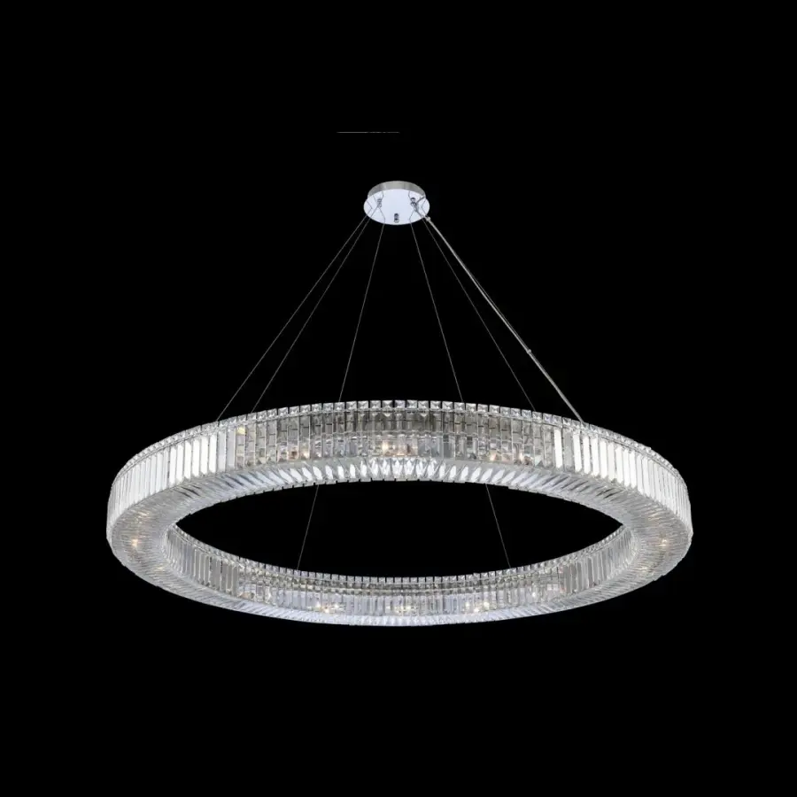 Rondelle 60 Inch Crystal Pendant