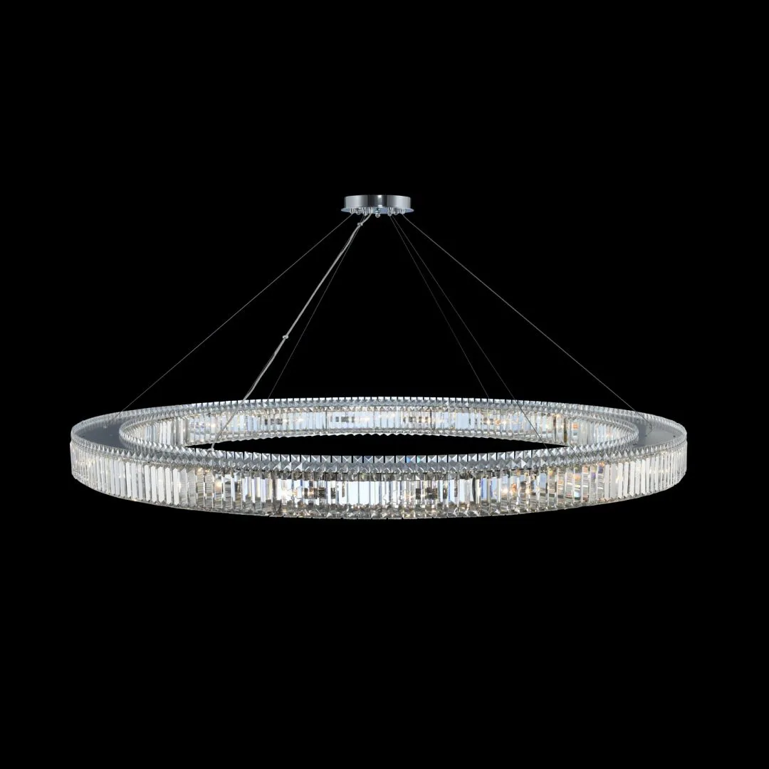 Rondelle 72" Crystal Pendant