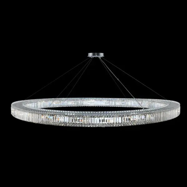 Rondelle 84" Crystal Pendant