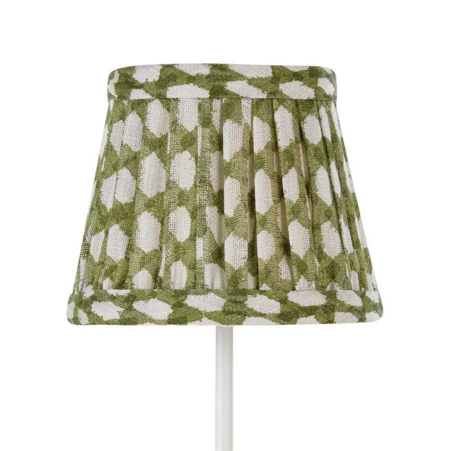Zafferano x Fermoie Wicker Pattern Fabric Lampshade - Red - Image 11