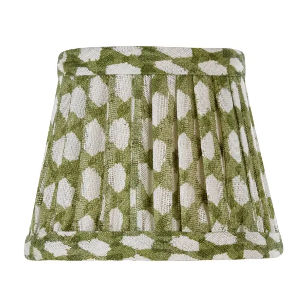 Zafferano x Fermoie Wicker Pattern Fabric Lampshade - Light Blue - Image 13