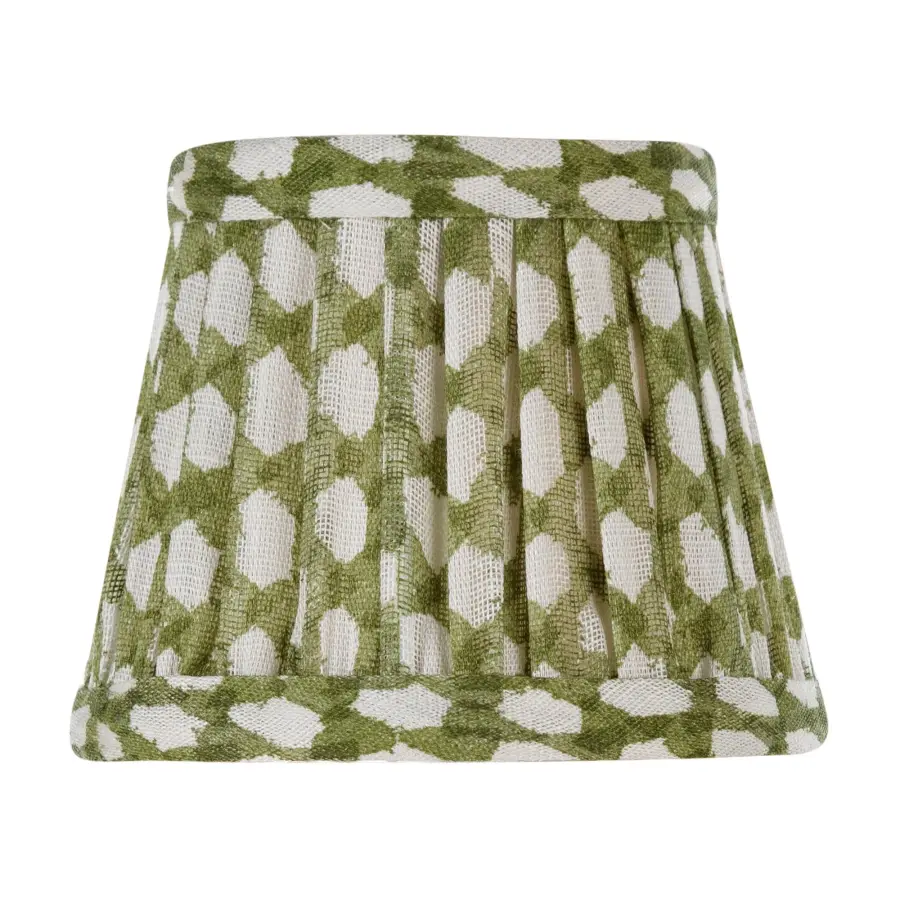 Zafferano x Fermoie Wicker Pattern Fabric Lampshade - Red - Image 13