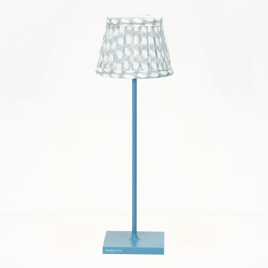 Zafferano x Fermoie Wicker Pattern Fabric Lampshade - Red - Image 20
