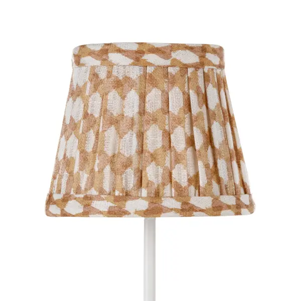 Zafferano x Fermoie Wicker Pattern Fabric Lampshade - Light Blue - Image 21