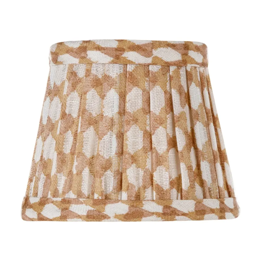 Zafferano x Fermoie Wicker Pattern Fabric Lampshade - Red - Image 23