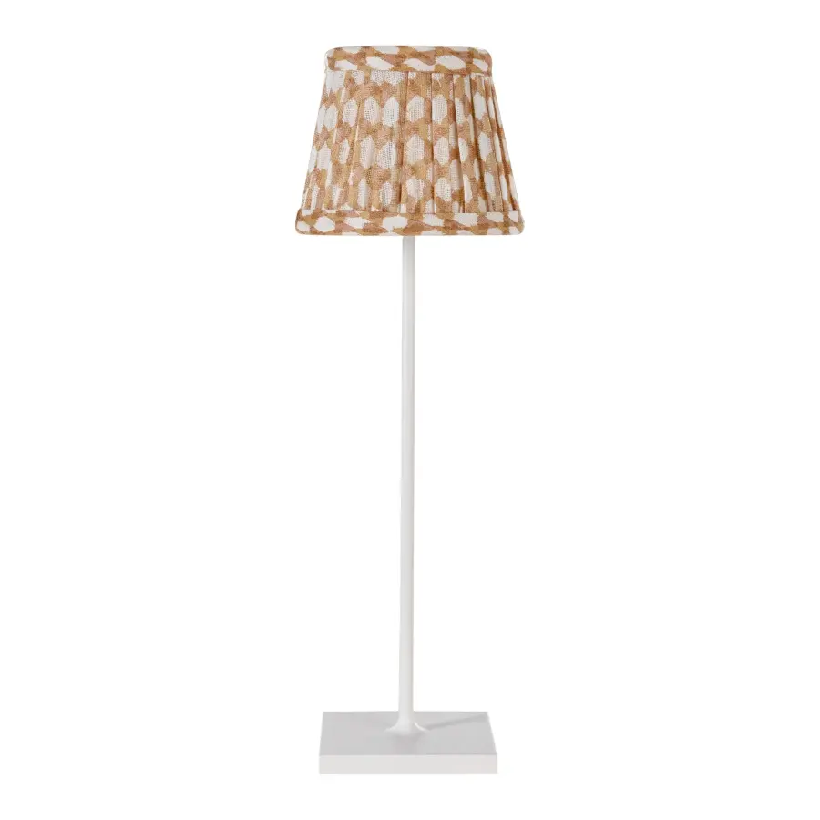 Zafferano x Fermoie Wicker Pattern Fabric Lampshade - Red - Image 24
