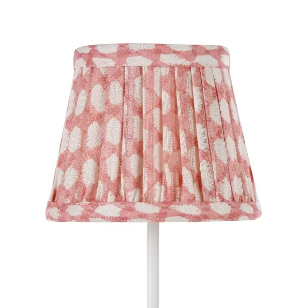 Zafferano x Fermoie Wicker Pattern Fabric Lampshade - Light Blue - Image 6