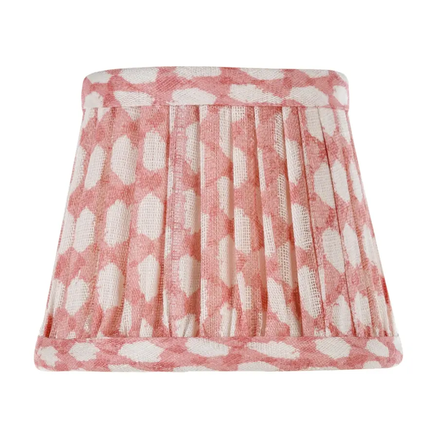 Zafferano x Fermoie Wicker Pattern Fabric Lampshade - Red - Image 8