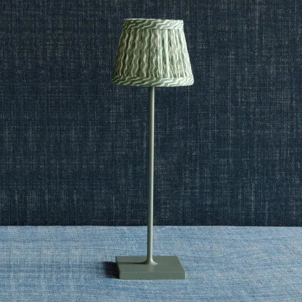 Zafferano x Fermoie Popple Pattern Fabric Lampshade - Orange - Image 15