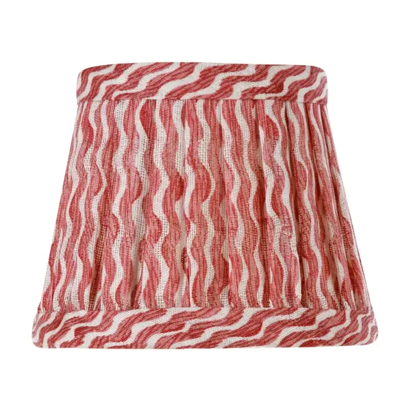 Zafferano x Fermoie Popple Pattern Fabric Lampshade - Orange - Image 3