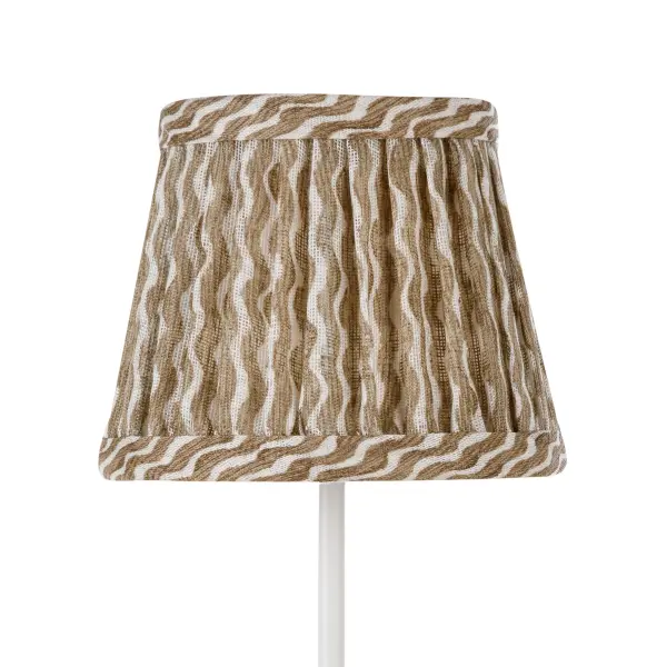 Zafferano x Fermoie Popple Pattern Fabric Lampshade - Orange - Image 21