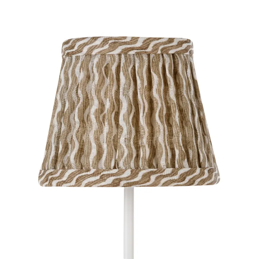 Zafferano x Fermoie Popple Pattern Fabric Lampshade - Orange - Image 21