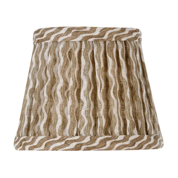 Zafferano x Fermoie Popple Pattern Fabric Lampshade - Orange - Image 23