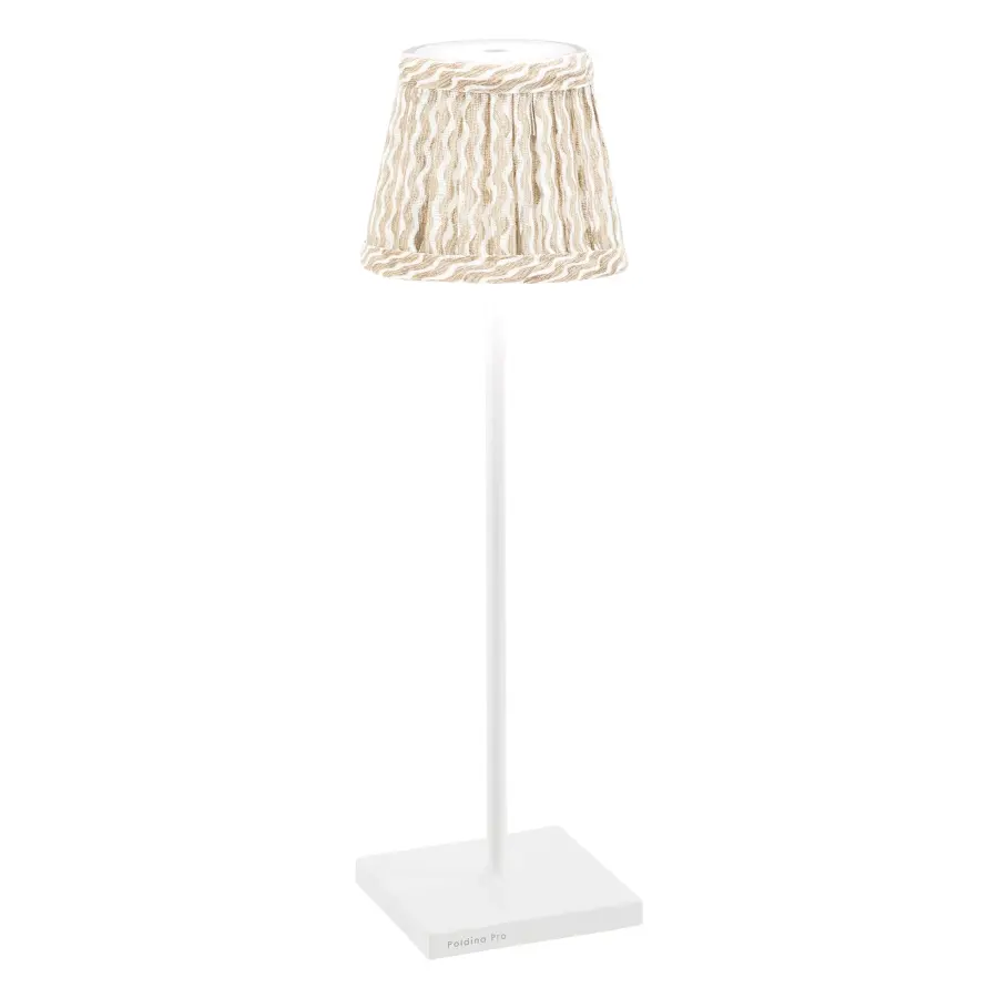 Zafferano x Fermoie Popple Pattern Fabric Lampshade - Orange - Image 24