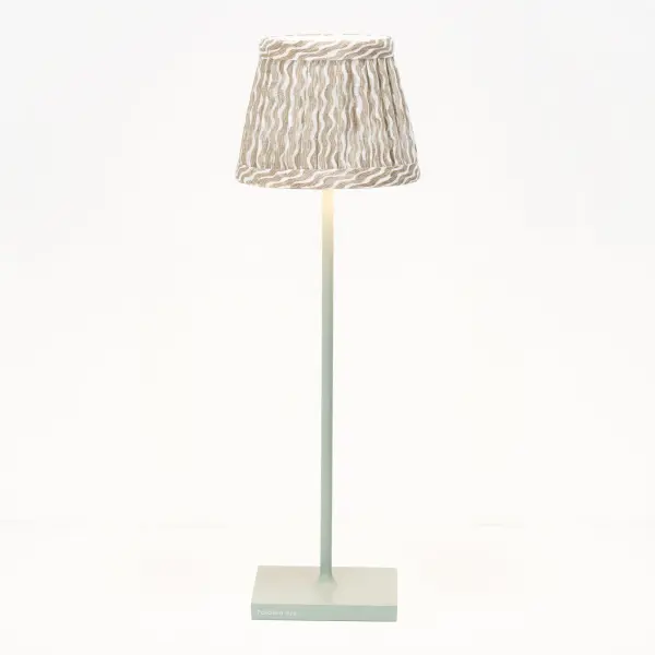 Zafferano x Fermoie Popple Pattern Fabric Lampshade - Orange - Image 25