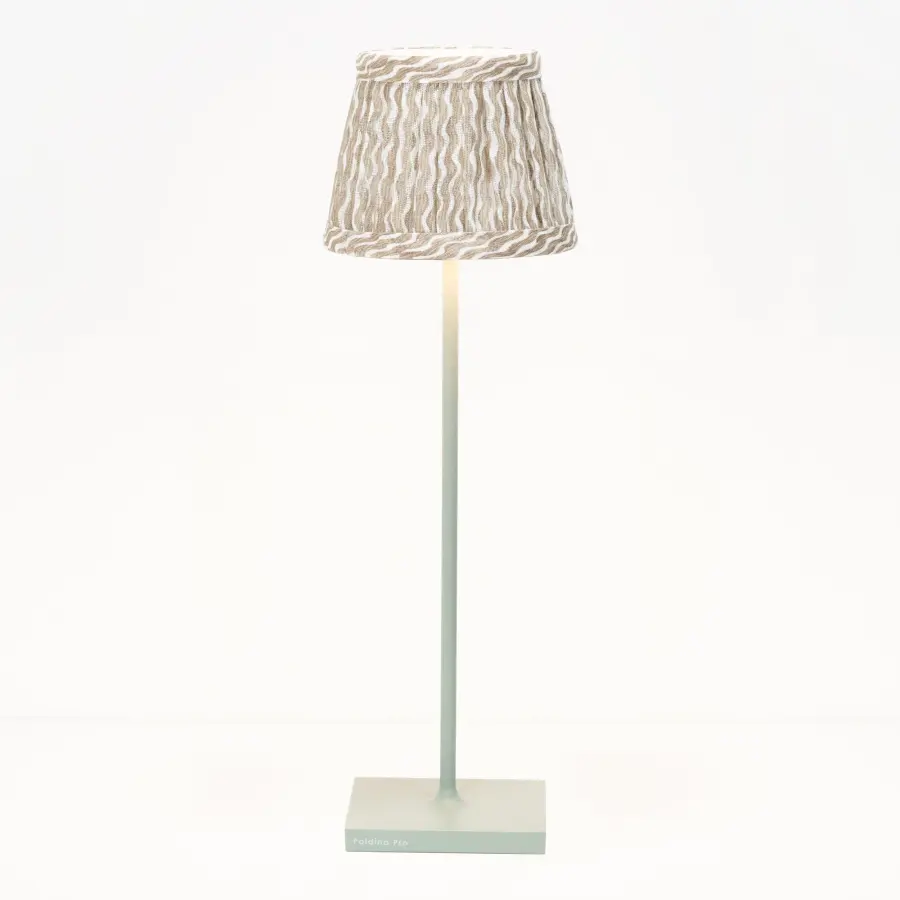 Zafferano x Fermoie Popple Pattern Fabric Lampshade - Orange - Image 25