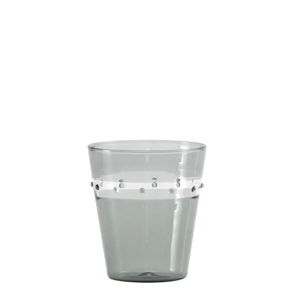 The A Pallini tumbler set brings artisanal Italian craftsmanship to your table with hand-blown borosilicate glass featuring the ancient incalmo technique. Each piece is unique, stackable for storage, and available in four sophisticated colors.