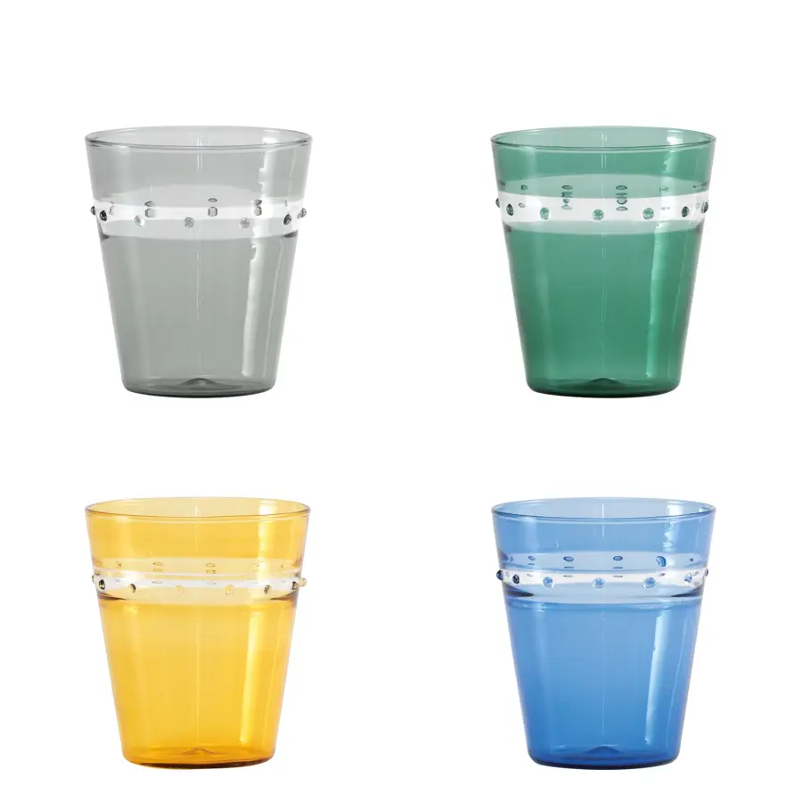 A Pallini Hand-Blown Glass Tumbler Set - Image 12