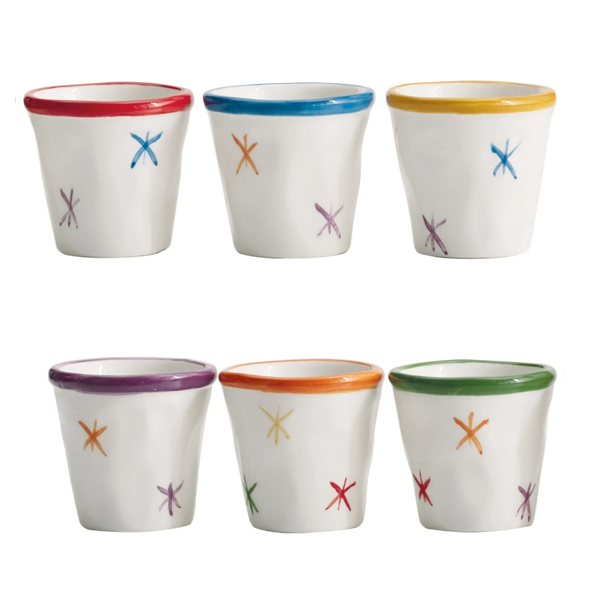 Asterisco Espresso Shot Cups - Assorted Set of 6