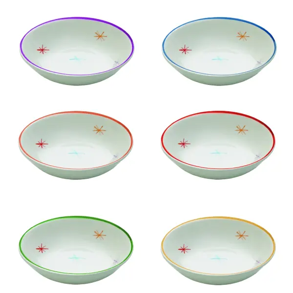 Asterisco Deep Plate Set of 6