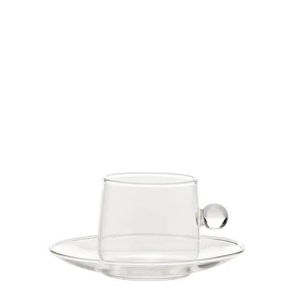 Bilia Pink Cappuccino Cup & Saucer - Image 1