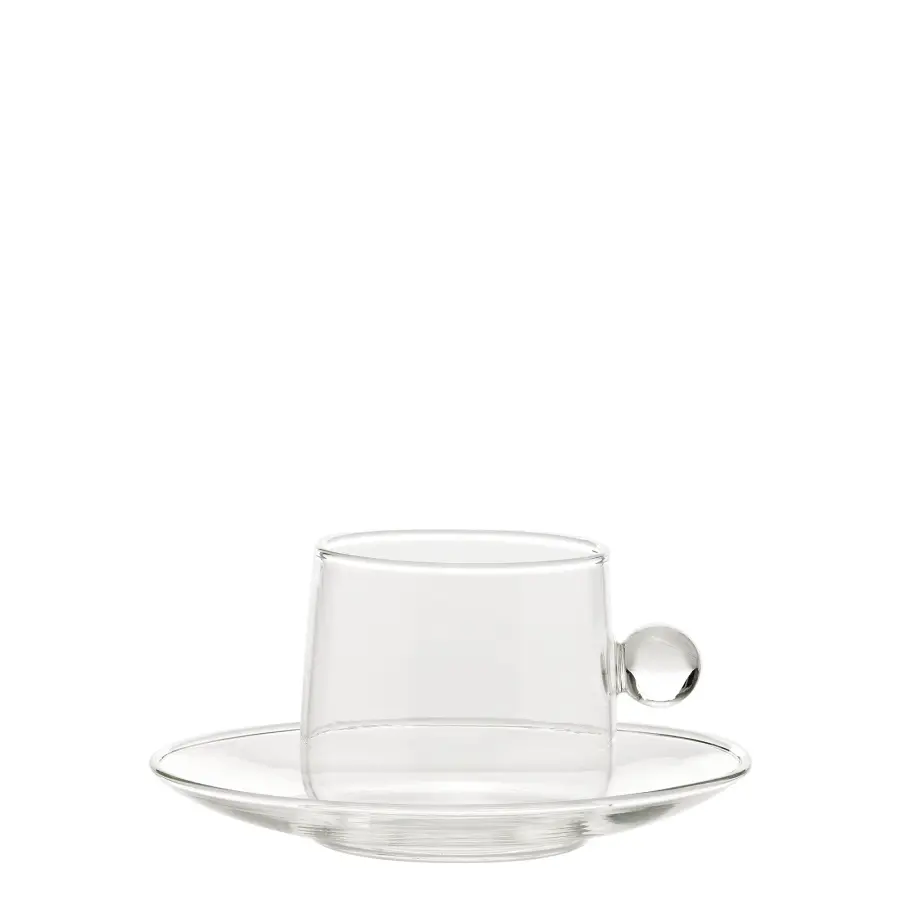 Bilia Pink Cappuccino Cup & Saucer - Image 1