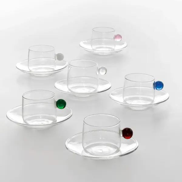 Bilia Pink Cappuccino Cup & Saucer - Image 2