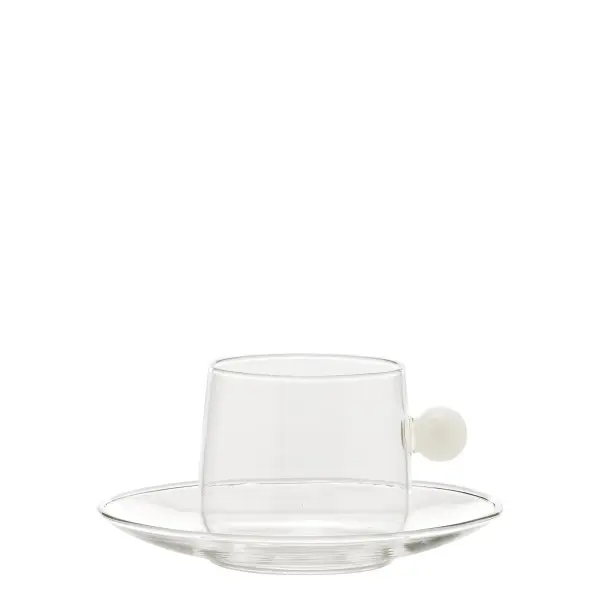 Bilia Pink Cappuccino Cup & Saucer - Image 3