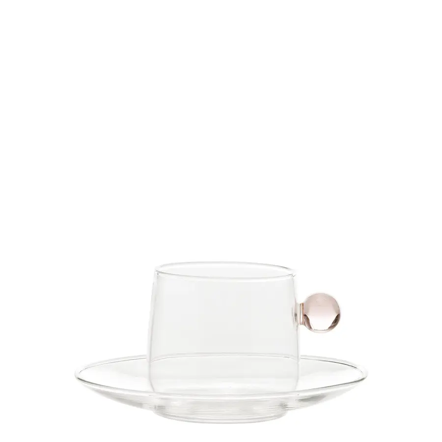 Bilia Pink Cappuccino Cup & Saucer - Image 9