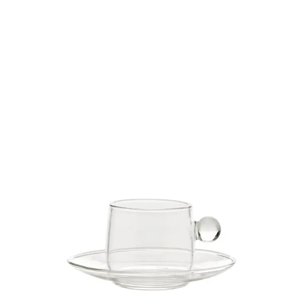 Bilia White Espresso Cup & Saucer - Image 1